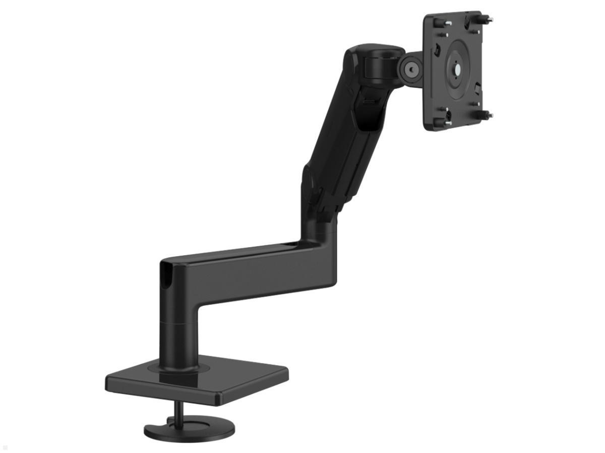 Humanscale M8.1 Monitorhalter Tisch Durchschraub, schwarz, Vorderansicht