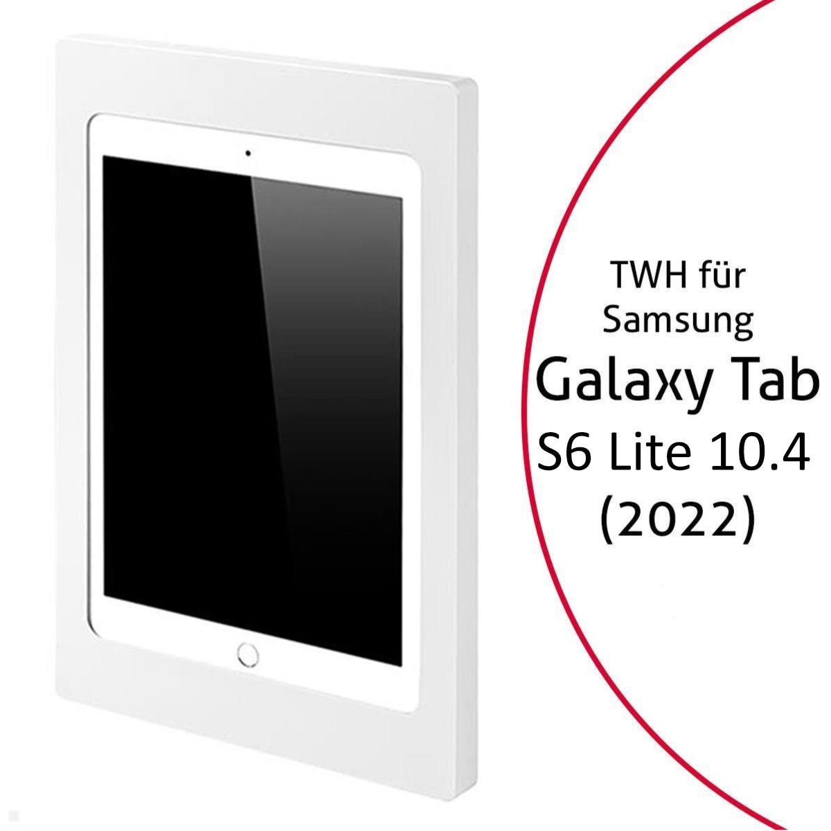 TabLines TWH048W Tablet Wandhalterung für Samsung Tab S6 Lite 10.4 (2022), weiß