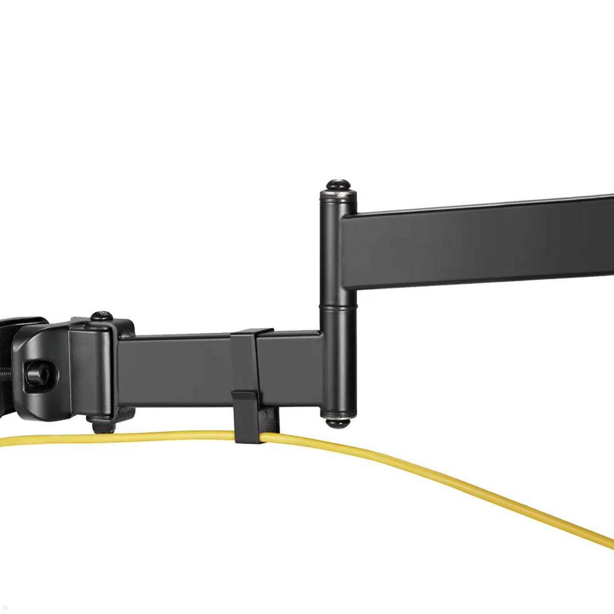 Neomounts FL40-450BL14 Monitor Rohrhalterung 3 Drehpunkte 32-55 Zoll, Kabelführung