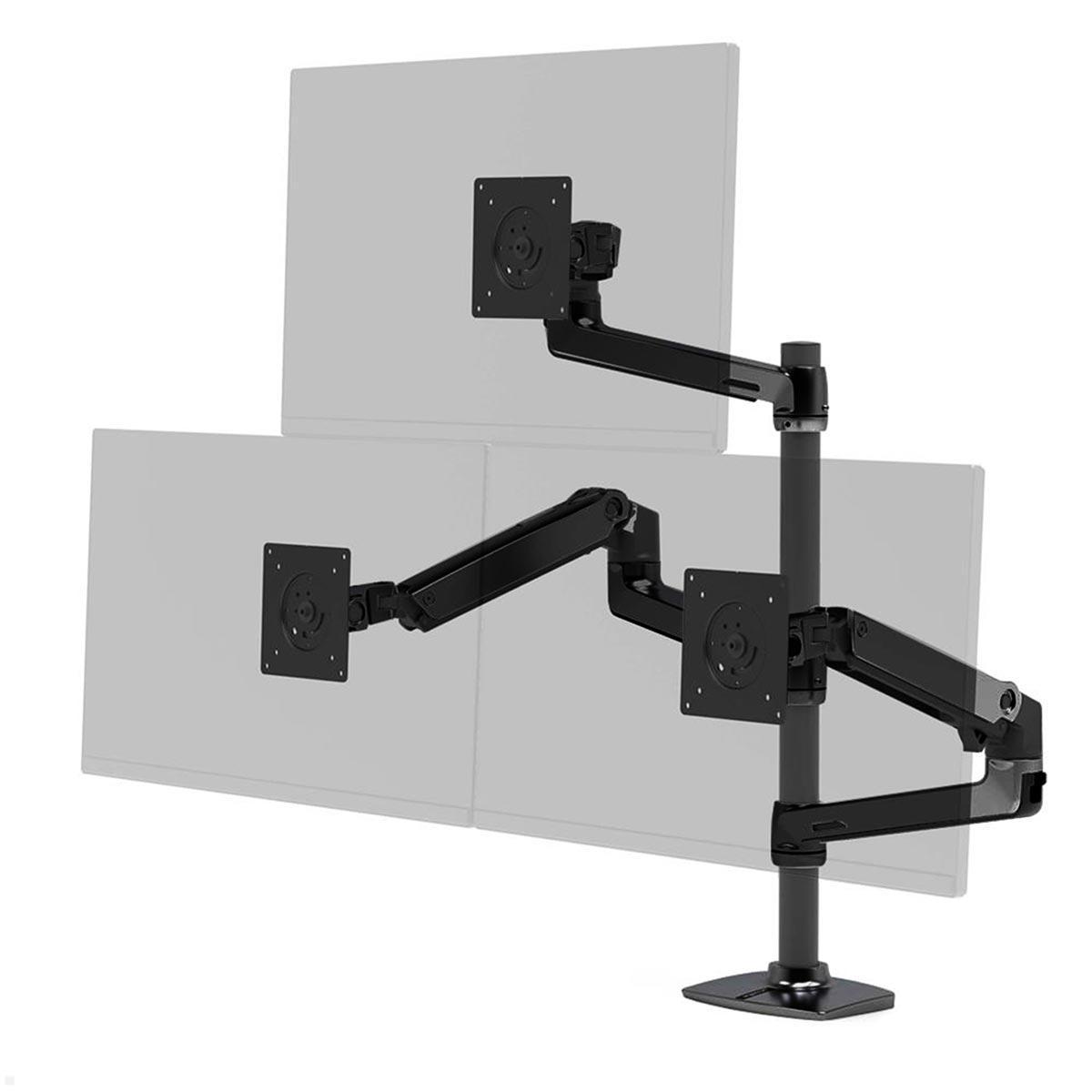 Ergotron LX Monitorhalterung für 3 Monitore 40 Zoll, schwarz (45-509-2243), Konfigurationsbeispiel