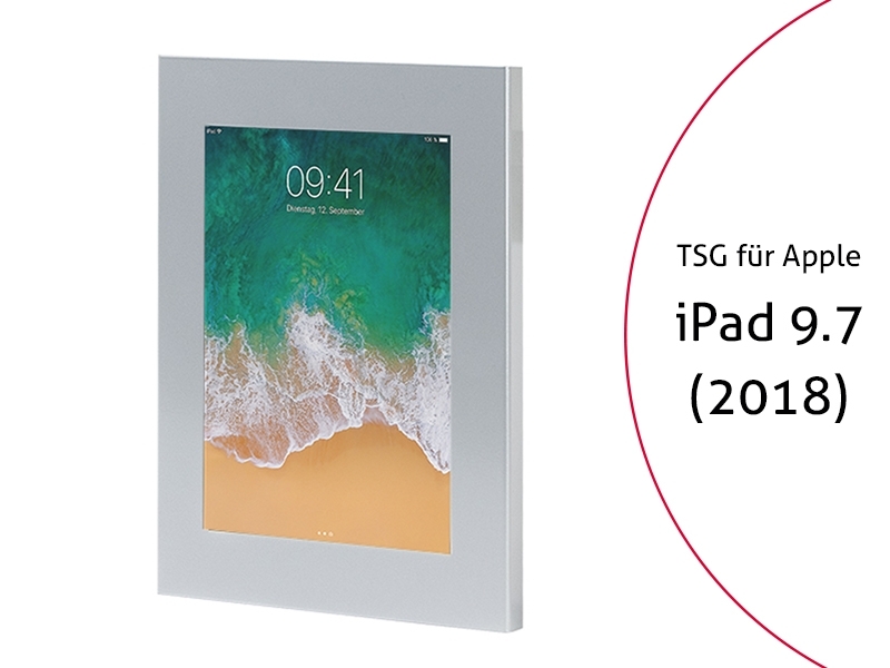 TabLines TSG054S Tablet Schutzgehäuse für Apple iPad 9.7 (2018), silber