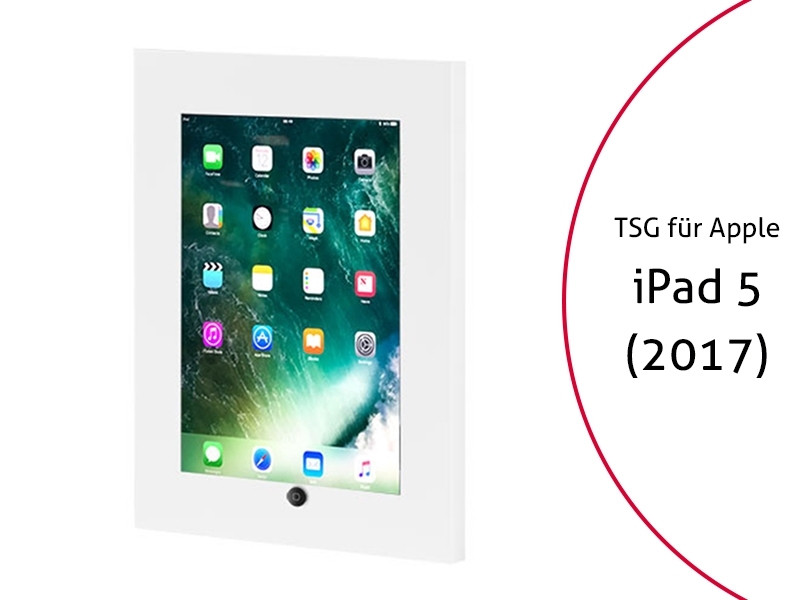 TabLines TSG042W Tablet Schutzgehäuse für Apple iPad 5 (2017), HB, weiß