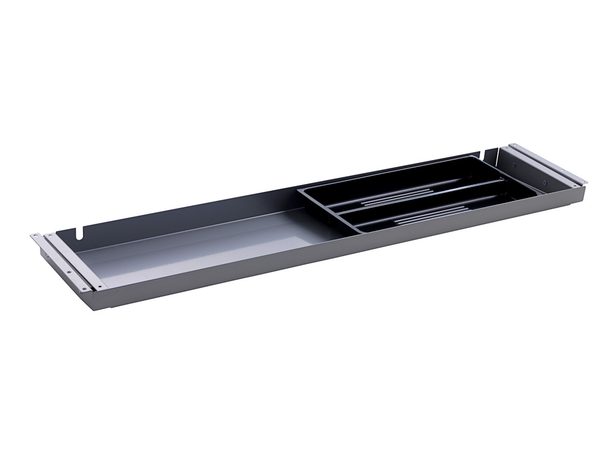 TecLines TUS005A ausziehbare Unterbau Schublade 186mm tief L, Aluminium