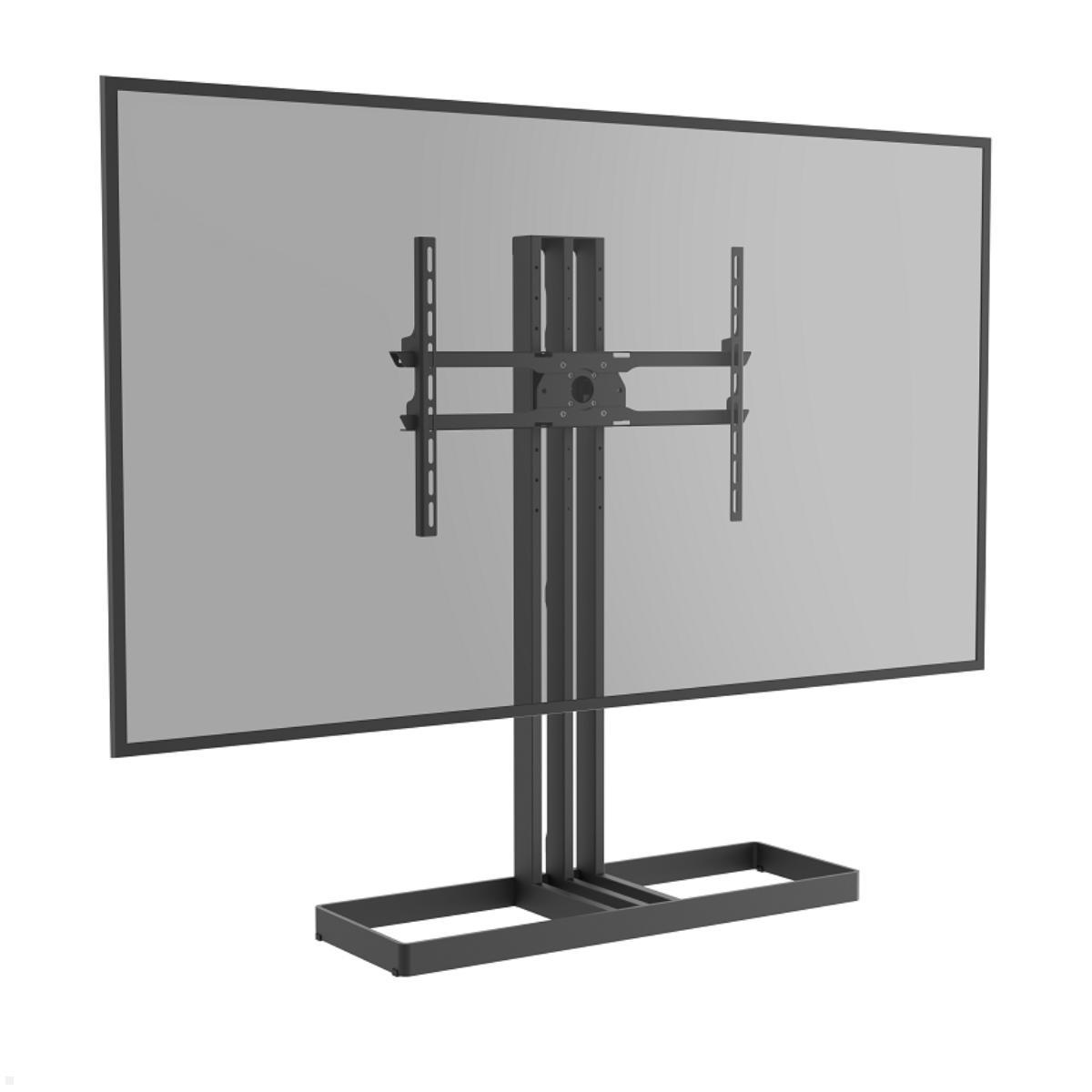 Cavus EDGE100B64 TV Bodenständer 1000 mm Säule VESA 600x400, schwarz höhenverstellbar