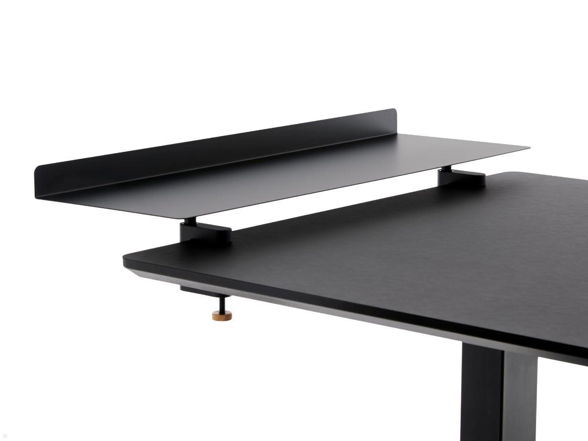 APTO Table Shelf Schreibtisch Ablageboard 72x24cm mit Tischklemmen, mattschwarz