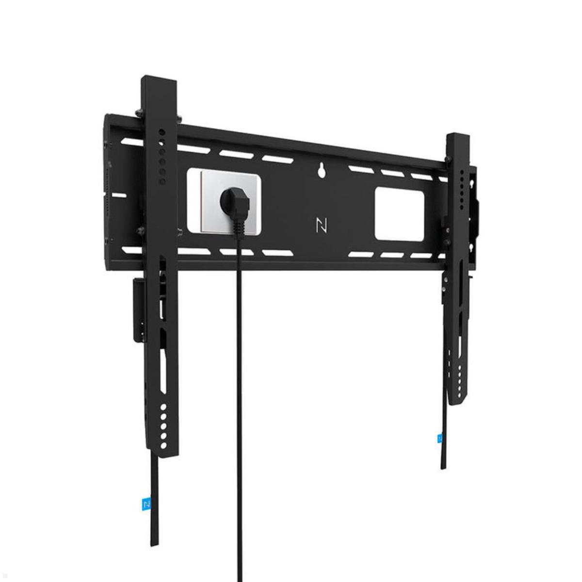 Neomounts Level WL30-750BL16 flacher Schwerlast TV Wandhalter 42 - 86 Zoll, 125 kg, schwarz Kabelmanagement