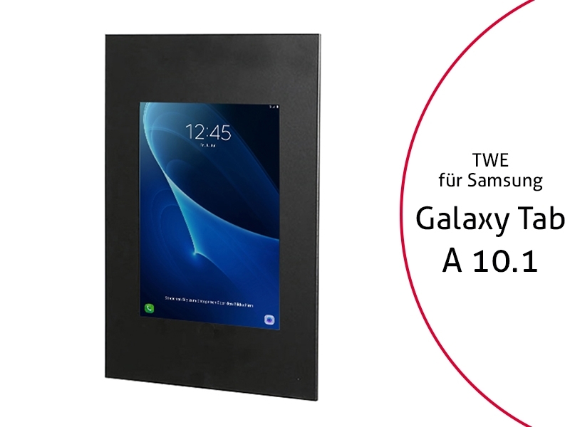 TabLines TWE047B Tablet Wandeinbau Samsung Tab A 10.1 schwarz