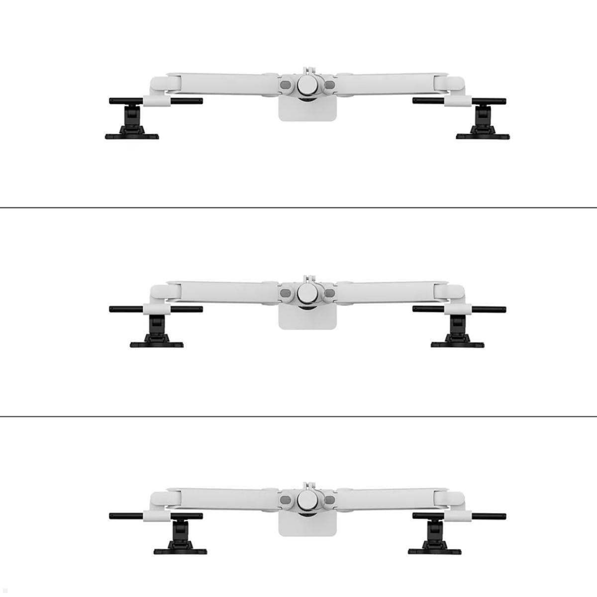 Neomounts NEXT One SL DS65S-950WH2 Tischhalterung 2 Monitore 24-34 Zoll, weiß Querstrebe verstellbar