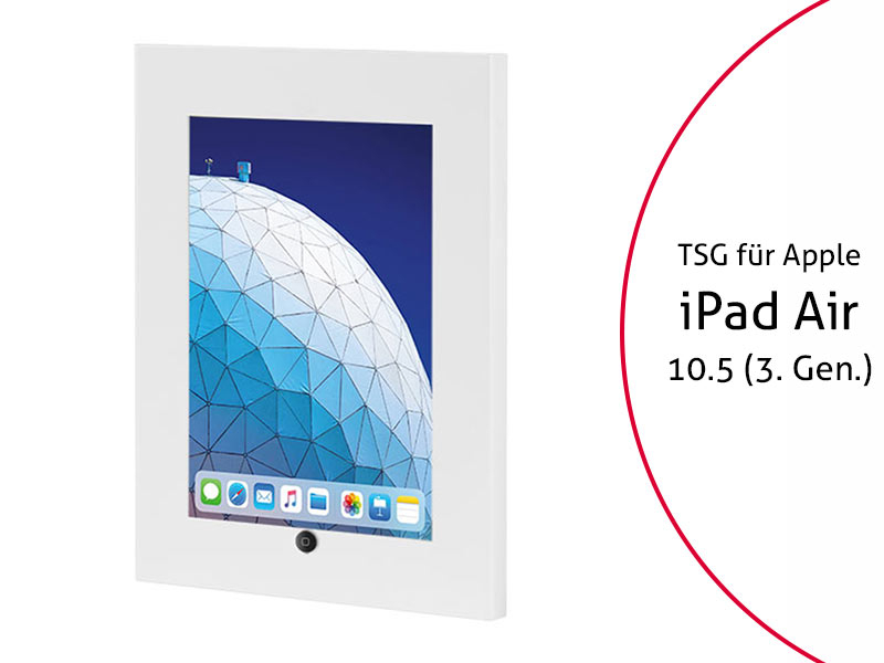 TabLines TSG062W Tablet Schutzgehäuse für Apple iPad Air 10.5 (3. Gen.), HB, weiß