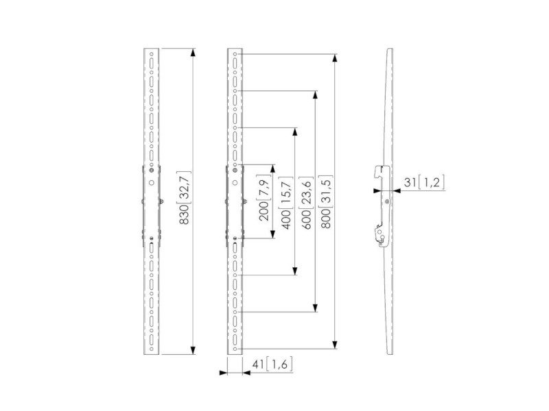 Vogels Connect-it PFS 3208 Display-Adapterstrips bis VESA 800 Maße