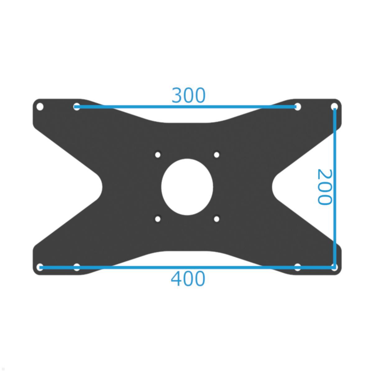 Cavus CAV-V42 VESA Platte 400x200 für CROSS, TRIANGLE, HYBRID Maße