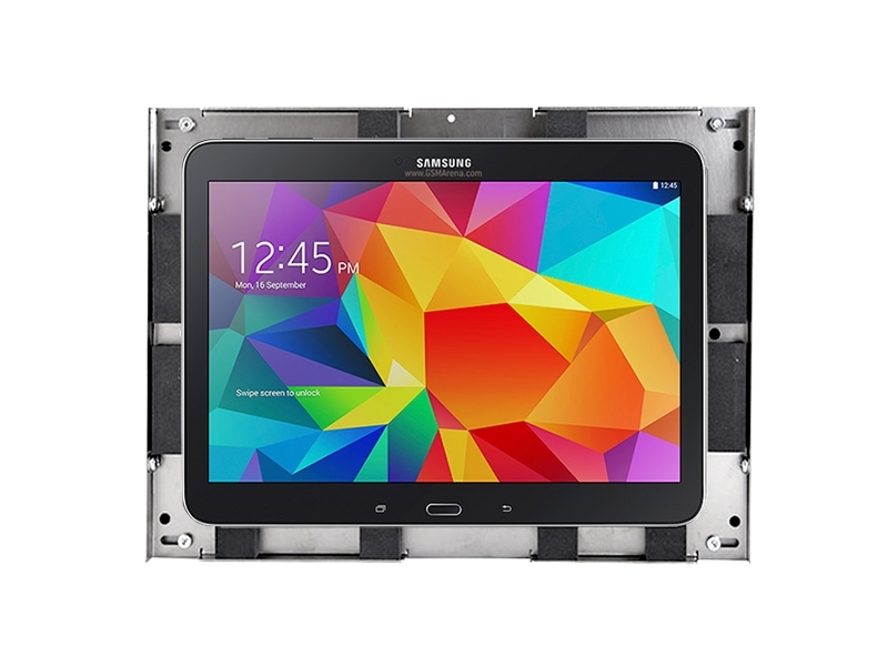 TabLines TWE004S Tablet Wandeinbau für Samsung Tab 4 10.1 DS, silber einfache Montage