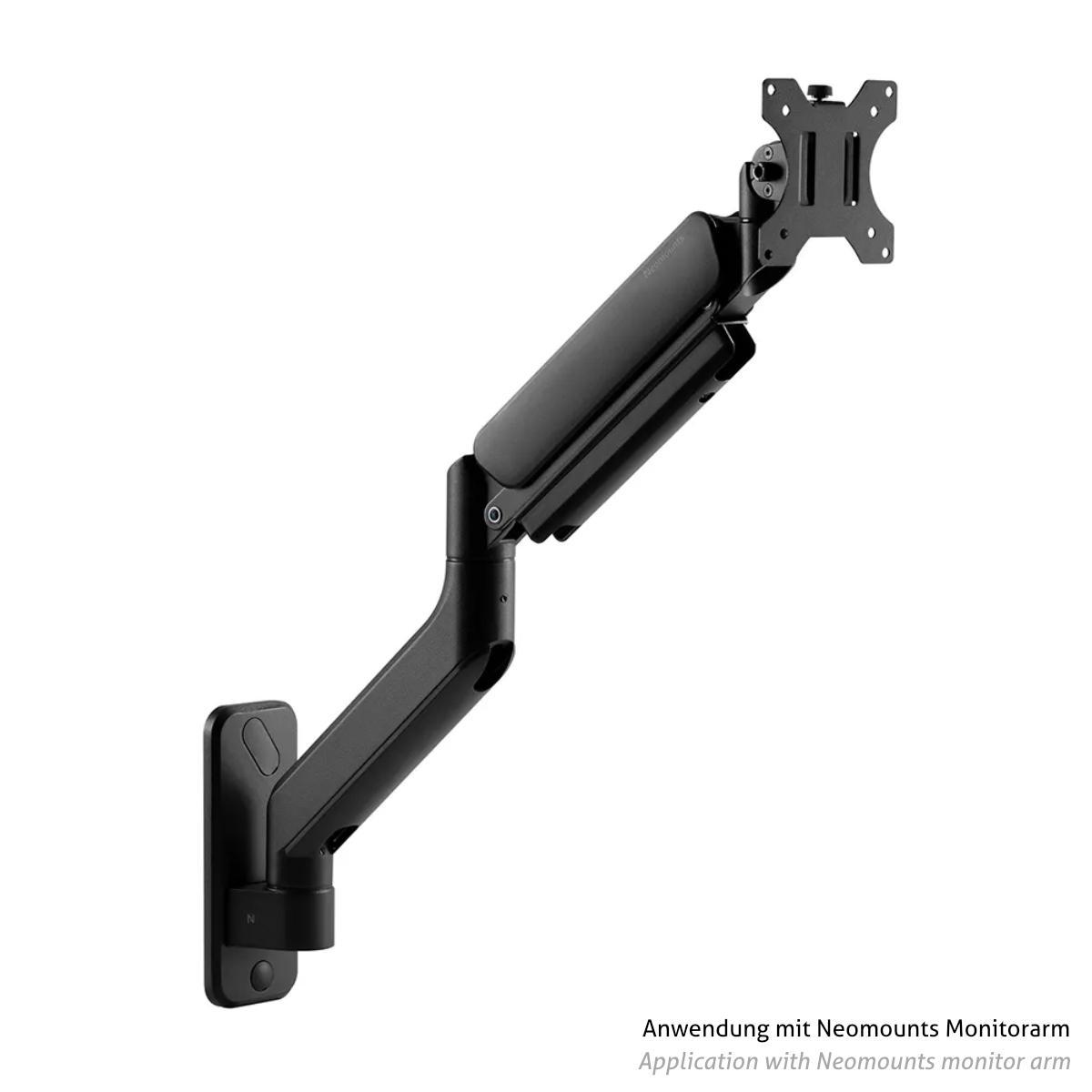 Neomounts AWL75-450BL Zubehör Wand Adapter für NEXT Core Monitorhalter, schwarz Anwendungsbeispiel