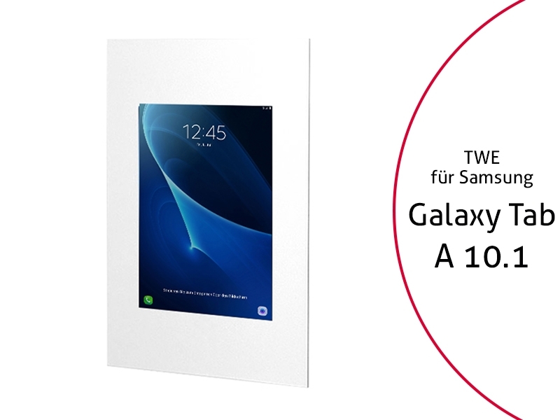 TabLines TWE047W Tablet Wandeinbau Samsung Tab A 10.1 weiß