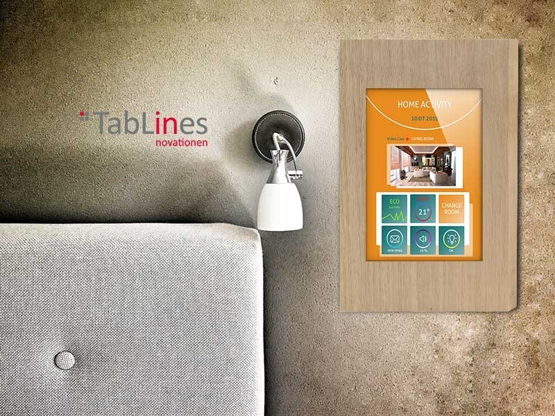 TabLines TSG045O Tablet Schutzgehäuse für Apple iPad Pro 10,5Zoll, Eiche Smart Home Anwendung