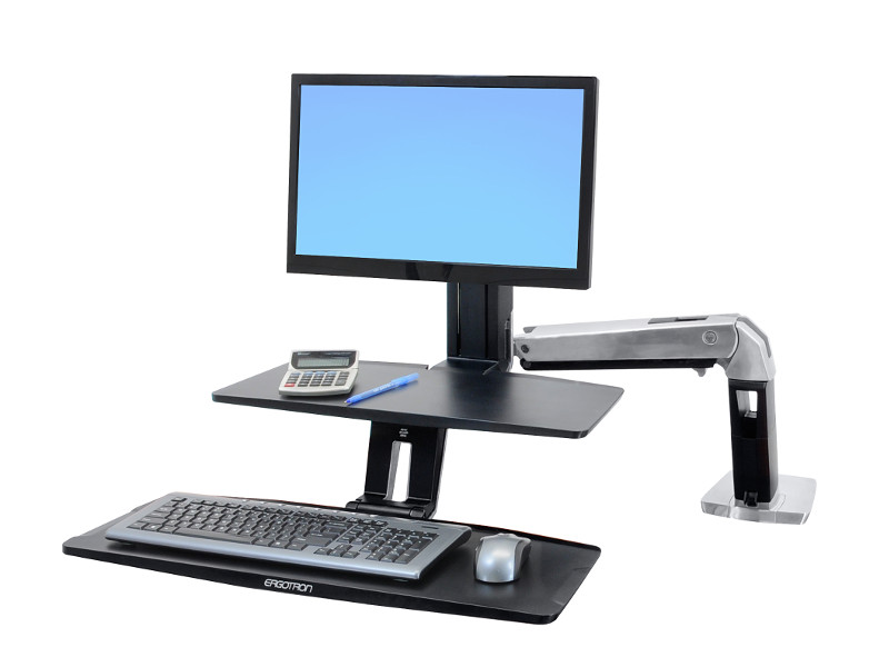 Ergotron WorkFit-A Monitorhalterung mit Tastaturablage 24-390-026