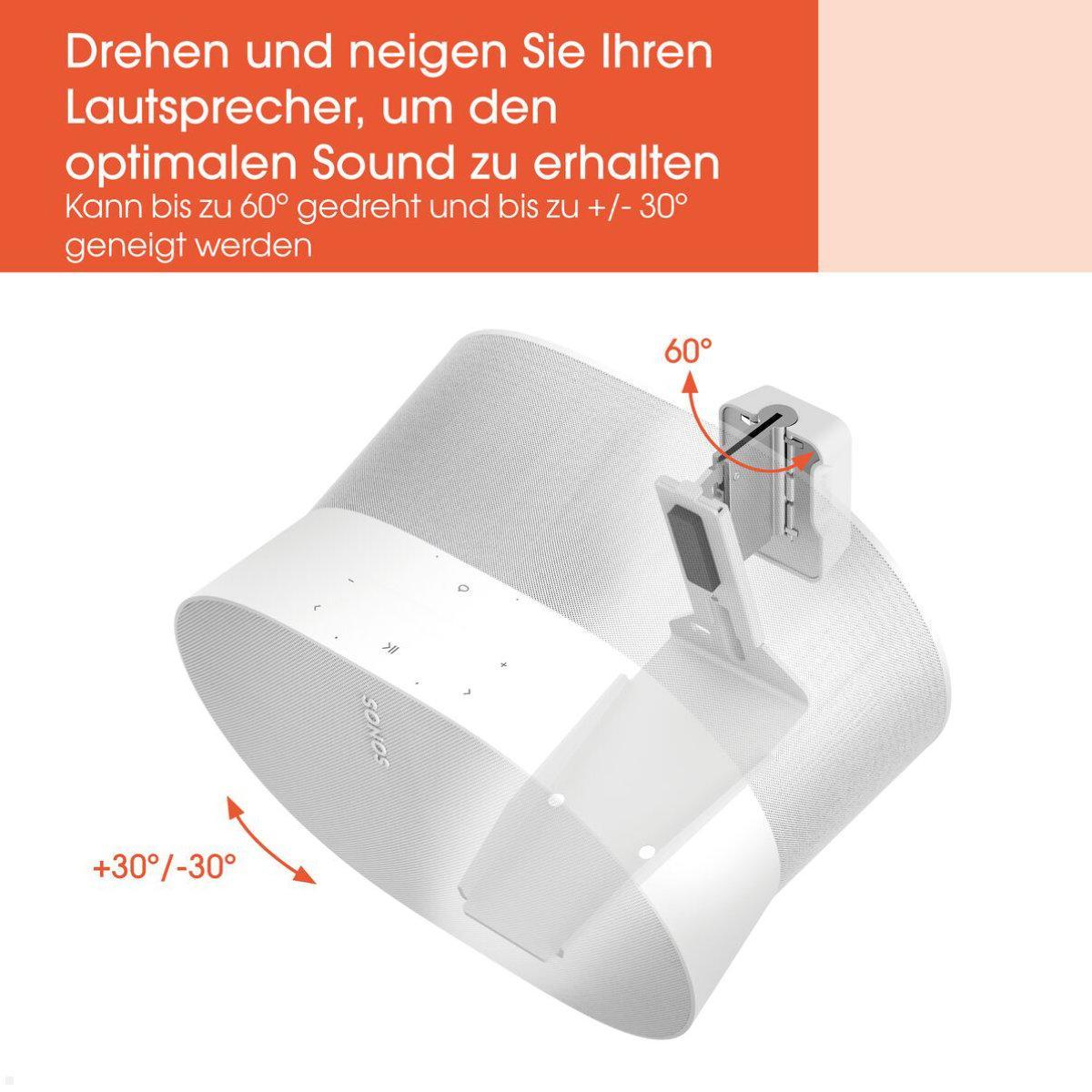 Vogels SWM 4131W Lautsprecher Wandhalterung für Sonos Era 300, weiß, neigbar / schwenkbar