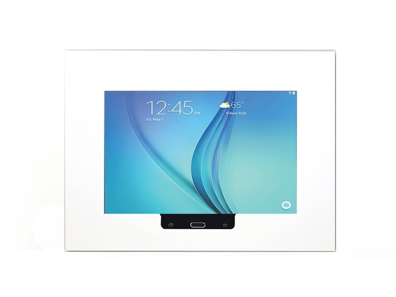 TabLines TWE011W Tablet Wandeinbau für Samsung Tab A 9.7, weiß Querformat (optional)