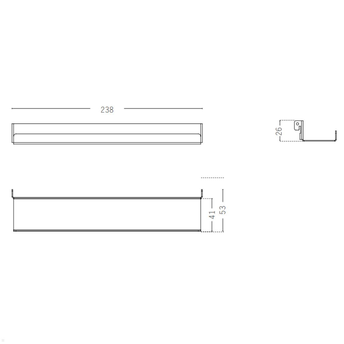 APTO Adaptboard Laptop Halterung flach, schwarz Maße