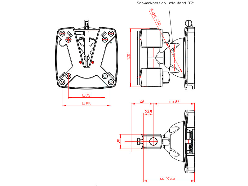 Novus TSS Tragschlitten Maße 220+0230+000