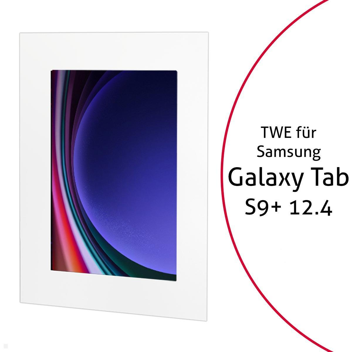 TabLines TWE111W Tablet Wandeinbau für Samsung Tab S9+ 12.4, weiß