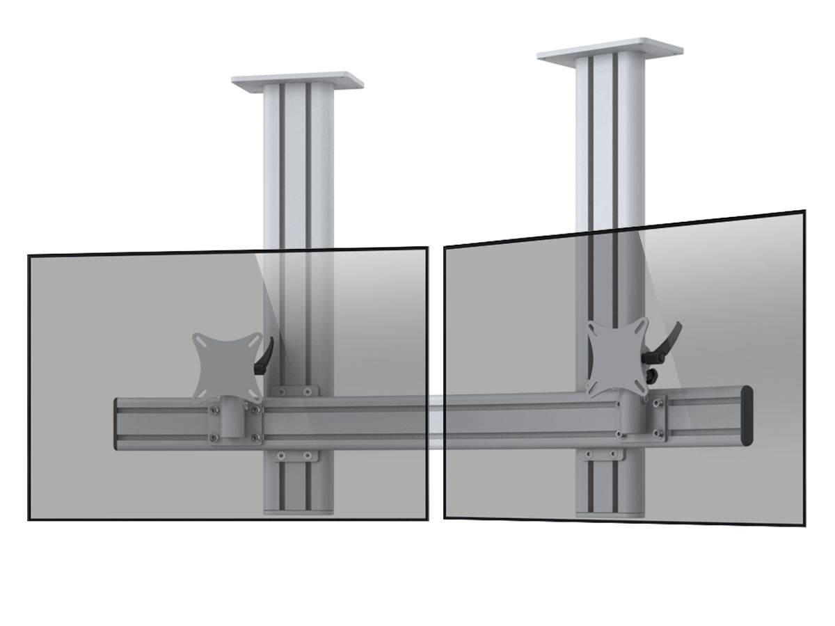 MonLines MDH207G Para 2-fach Monitor Deckenhalter Alu 25-30 Zoll, grau