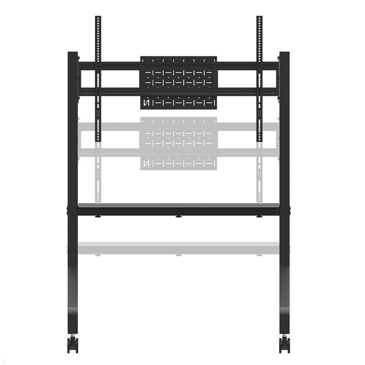 Neomounts FL50-525BL1 mobiler TV Bodenständer von 55 bis 86 Zoll, schwarz höhenverstellbar