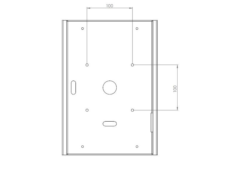 TabLines TSG001S Tablet Schutzgehäuse für Apple iPad 1, silber VESA