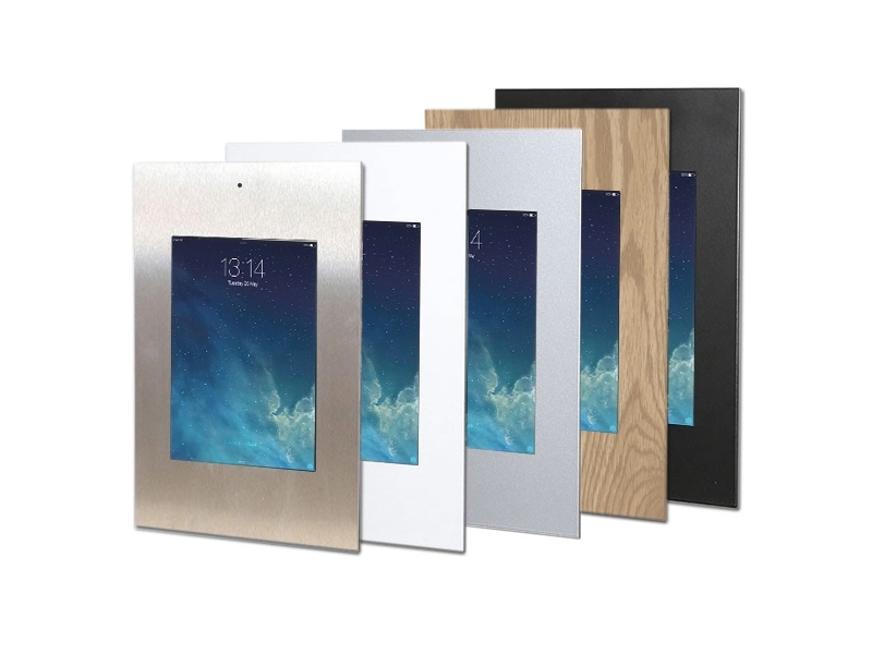 TabLines TWE055E Tablet Wandeinbau für Apple iPad Air 2 DS, Edelstahl Varianten