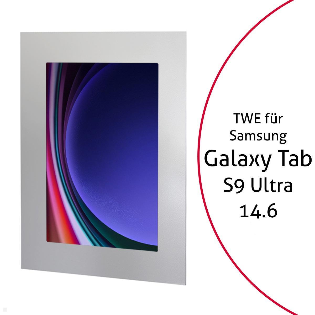 TabLines TWE112S Tablet Wandeinbau für Samsung Tab S9 Ultra 14.6, silber