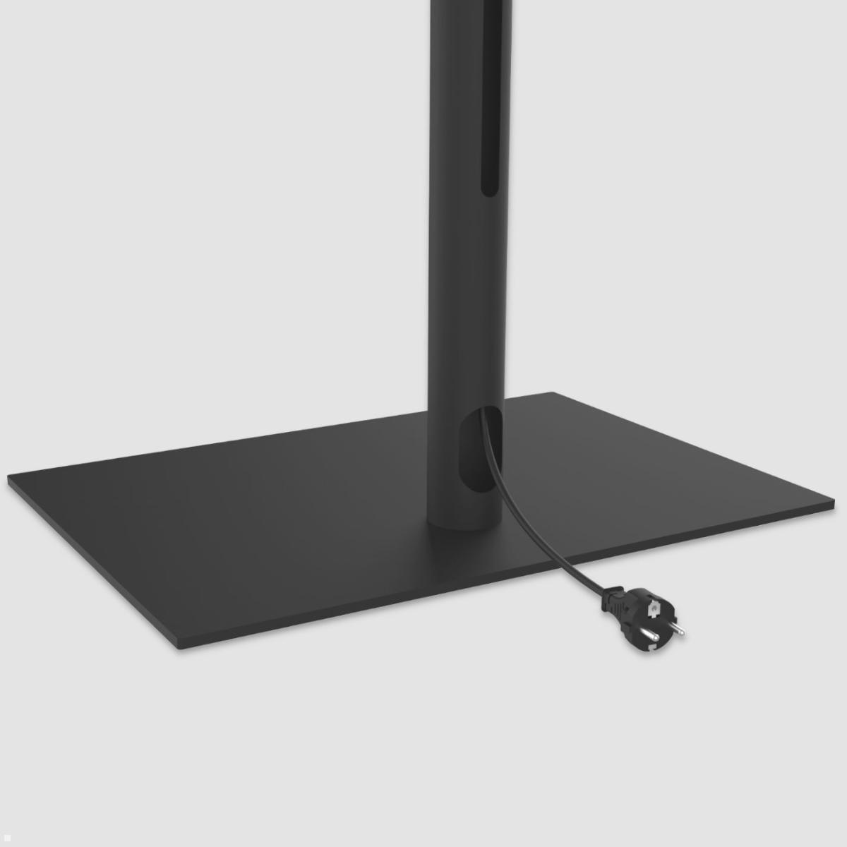 Cavus SQUARE120B22 TV Standfuß 32-65 Zoll, Säule 1200 mm, schwarz Kabelmanagement