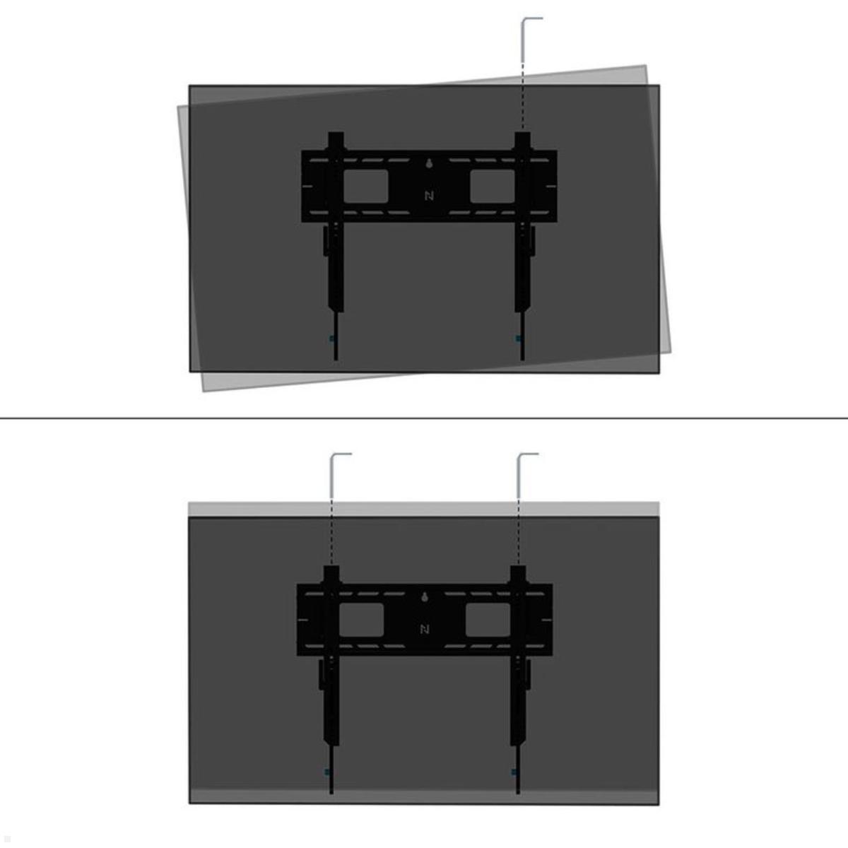 Neomounts Level WL30-750BL16 flacher Schwerlast TV Wandhalter 42 - 86 Zoll, 125 kg, schwarz Feinjustierung