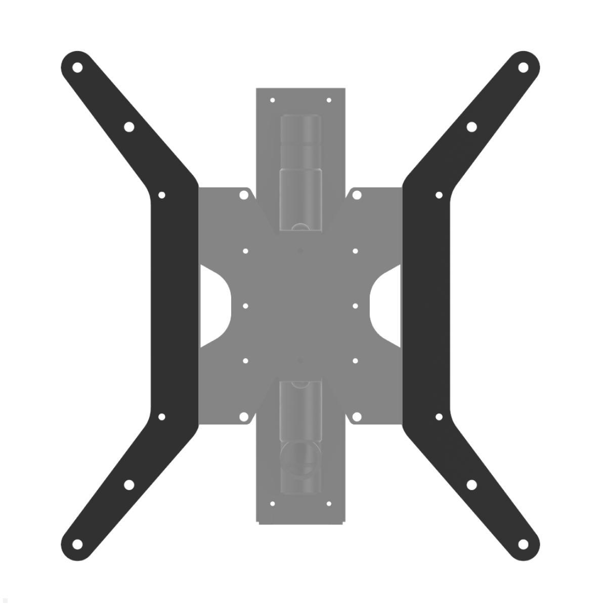 Cavus WMV8050 schwenkbare TV Wandhalterung bis 50 kg, schwarz VESA Aufnahme