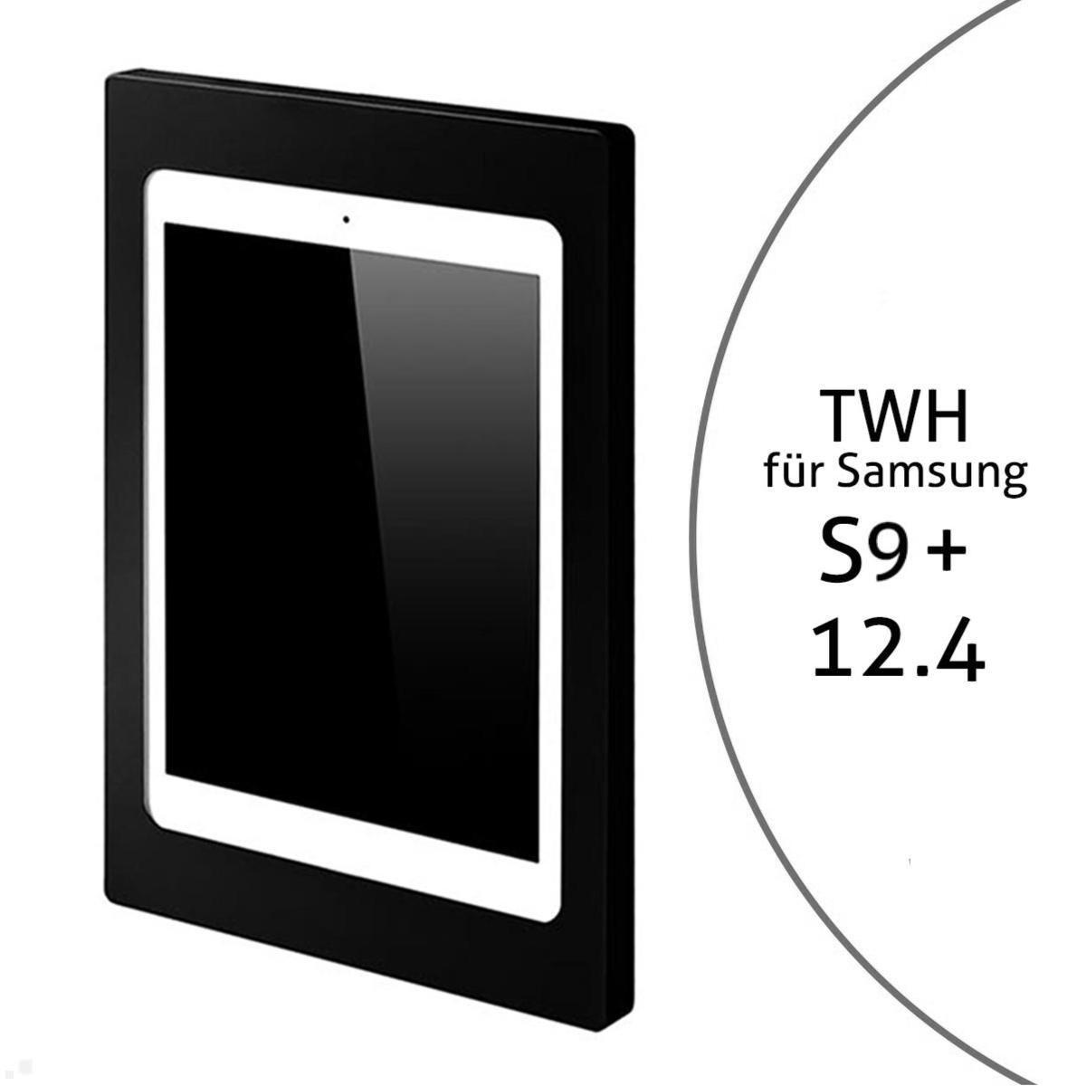 TabLines TWH050B Tablet Wandhalterung für Samsung Tab S9+ 12.4, schwarz