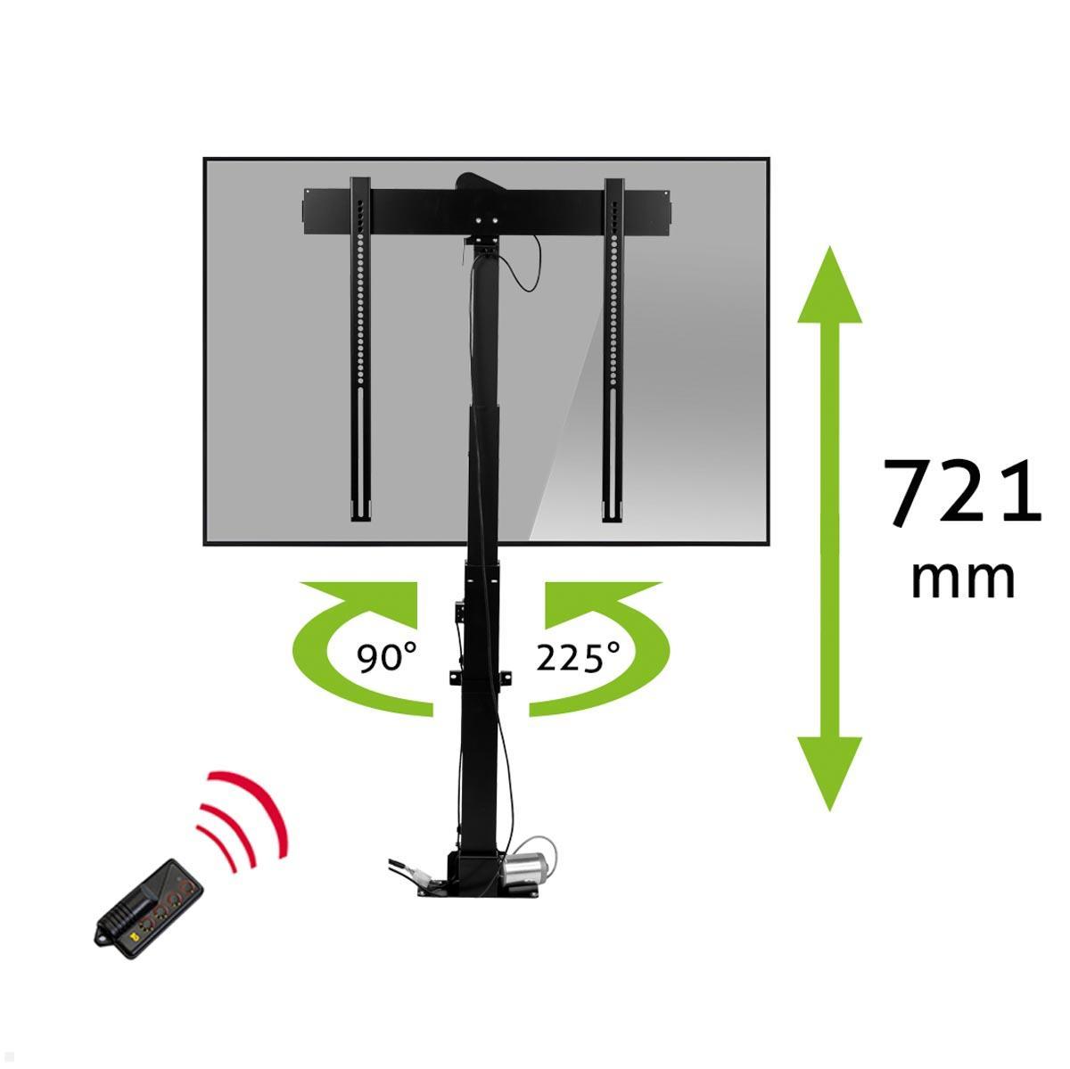 MonLines MLS010B TV Lift schwenkbar bis 50 Zoll, 762 mm Einbau, 721 mm Hub