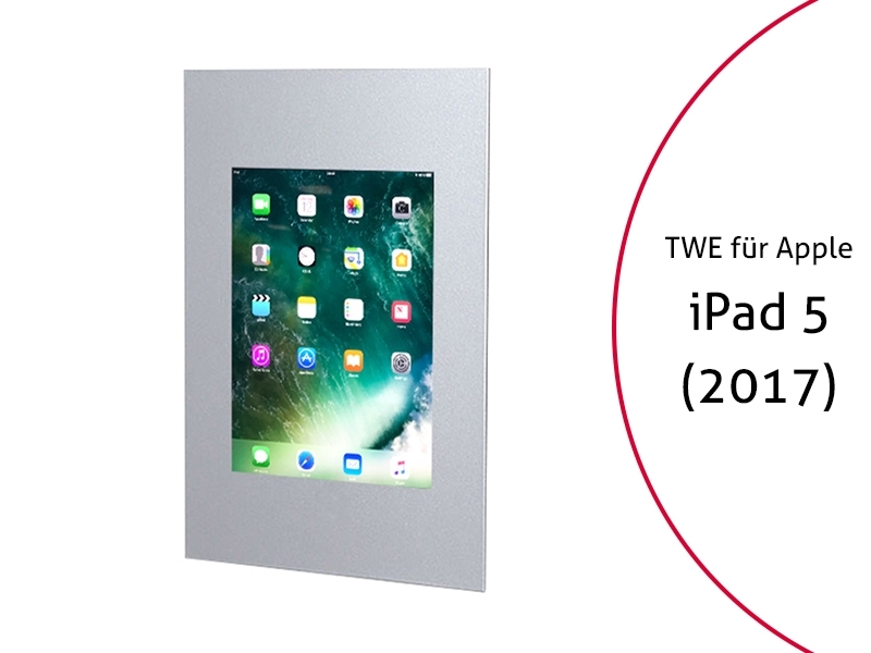 TabLines TWE034S Tablet Wandeinbau für Apple iPad 5 (2017), silber