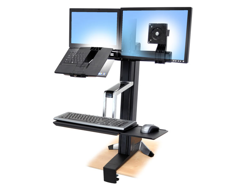 Ergotron WorkFit-S Laptop Monitor Standfuß