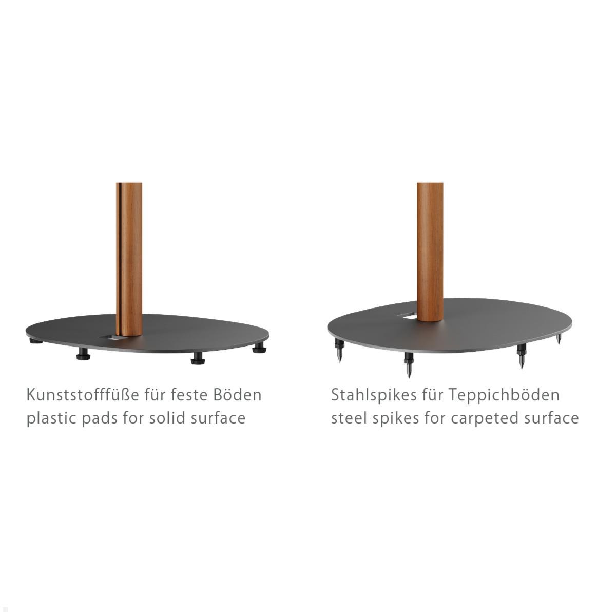 TecLines TLH008BE 2x Lautsprecher Ständer für Sonos Era 100 und 300, Buche Variationen Füße