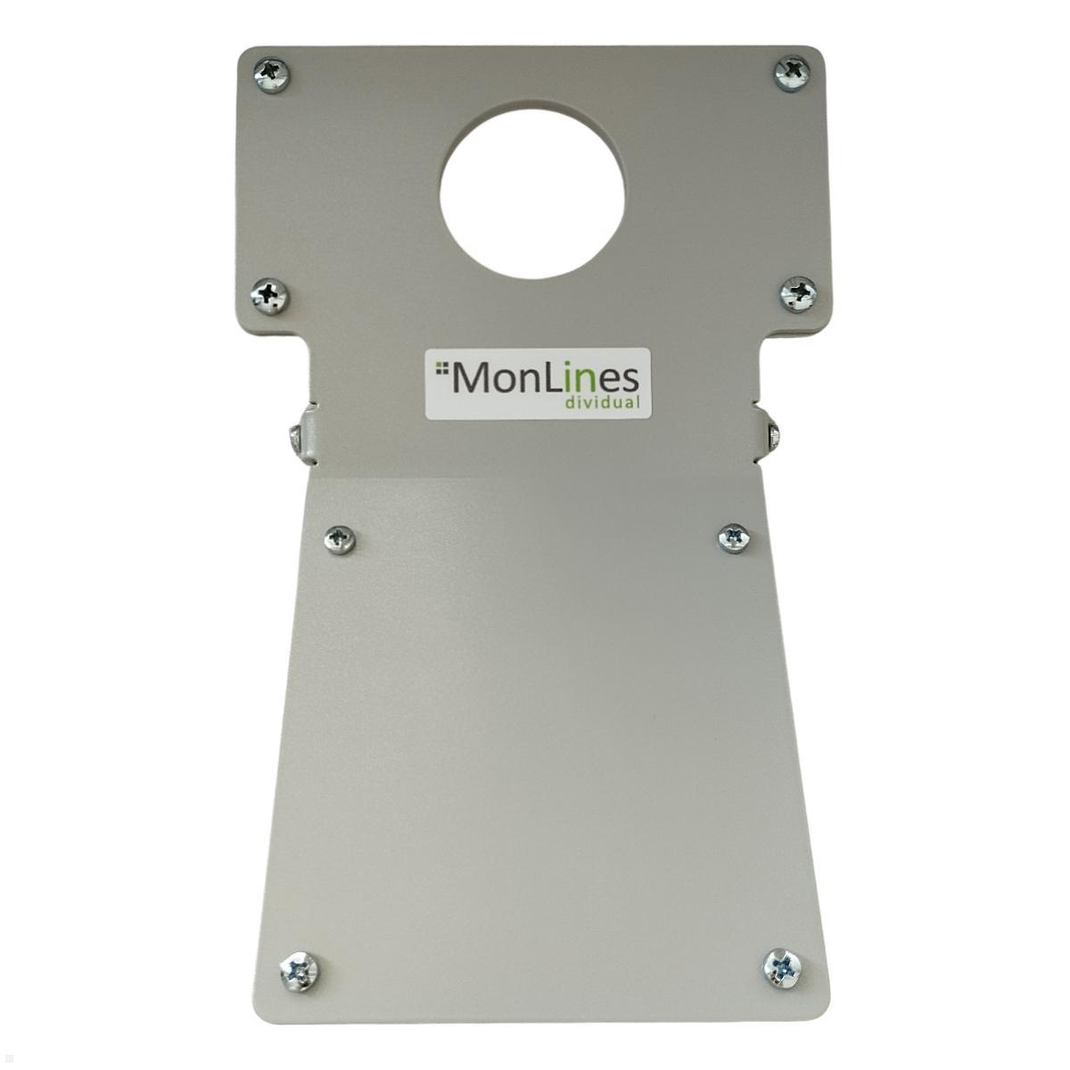 MonLines V020 VESA Adapter für Apple iMac mit Standfuß Frontansicht