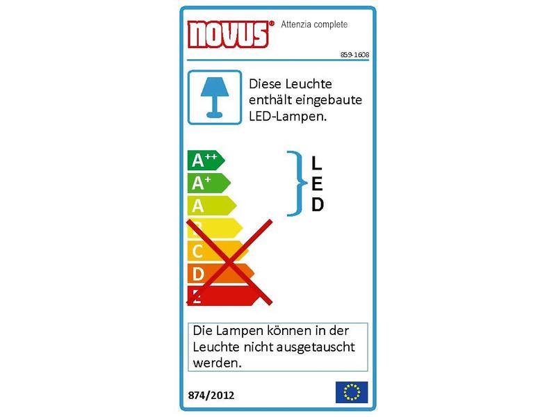 Novus Attenzia complete LED Tischlampe zum Aufstecken (740+2109+000) Energielabel