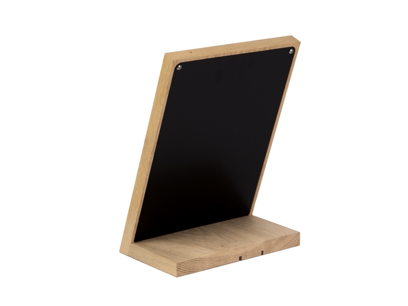 TabLines TTS075 Tablet Stand für Samsung Galaxy Tab A 10.1 (2019), Eiche Rückenansicht