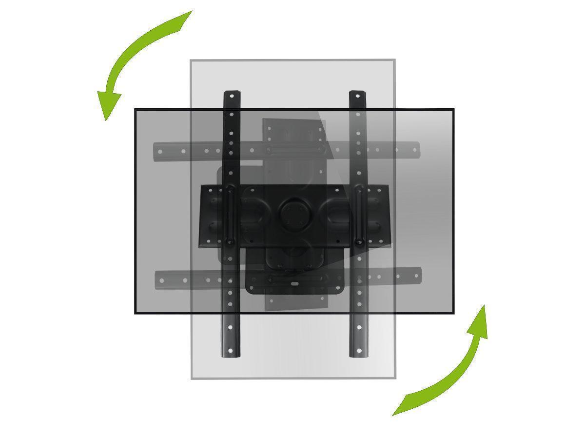 MonLines MWH011B drehbare TV Wandhalterung mit Pivot 37-80 Zoll, schwarz