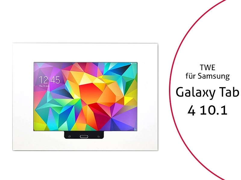 TabLines TWE006W Tablet Wandeinbau für Samsung Tab 4 10.1 HB, weiß