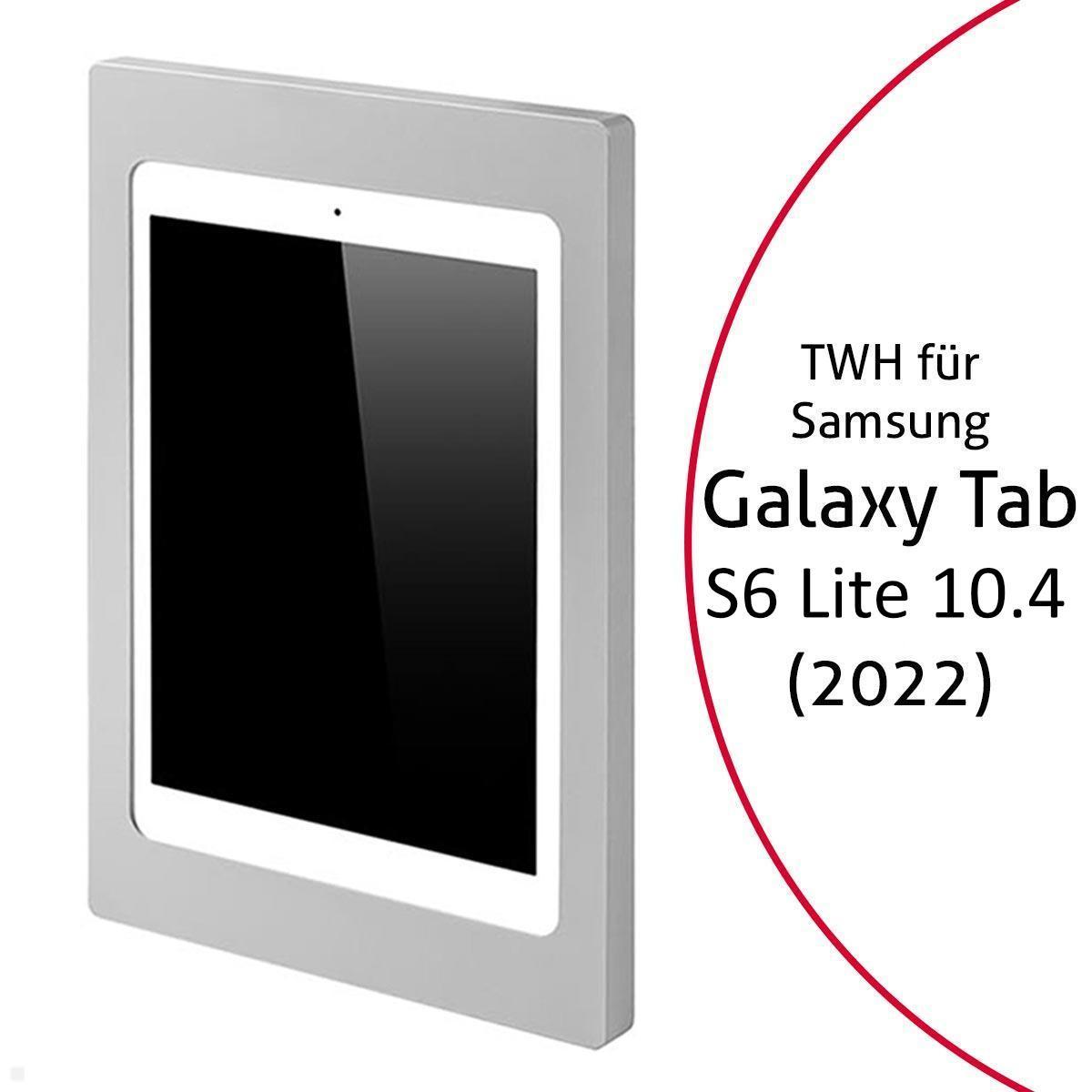 TabLines TWH048S Tablet Wandhalterung für Samsung Tab S6 Lite 10.4 (2022), silber