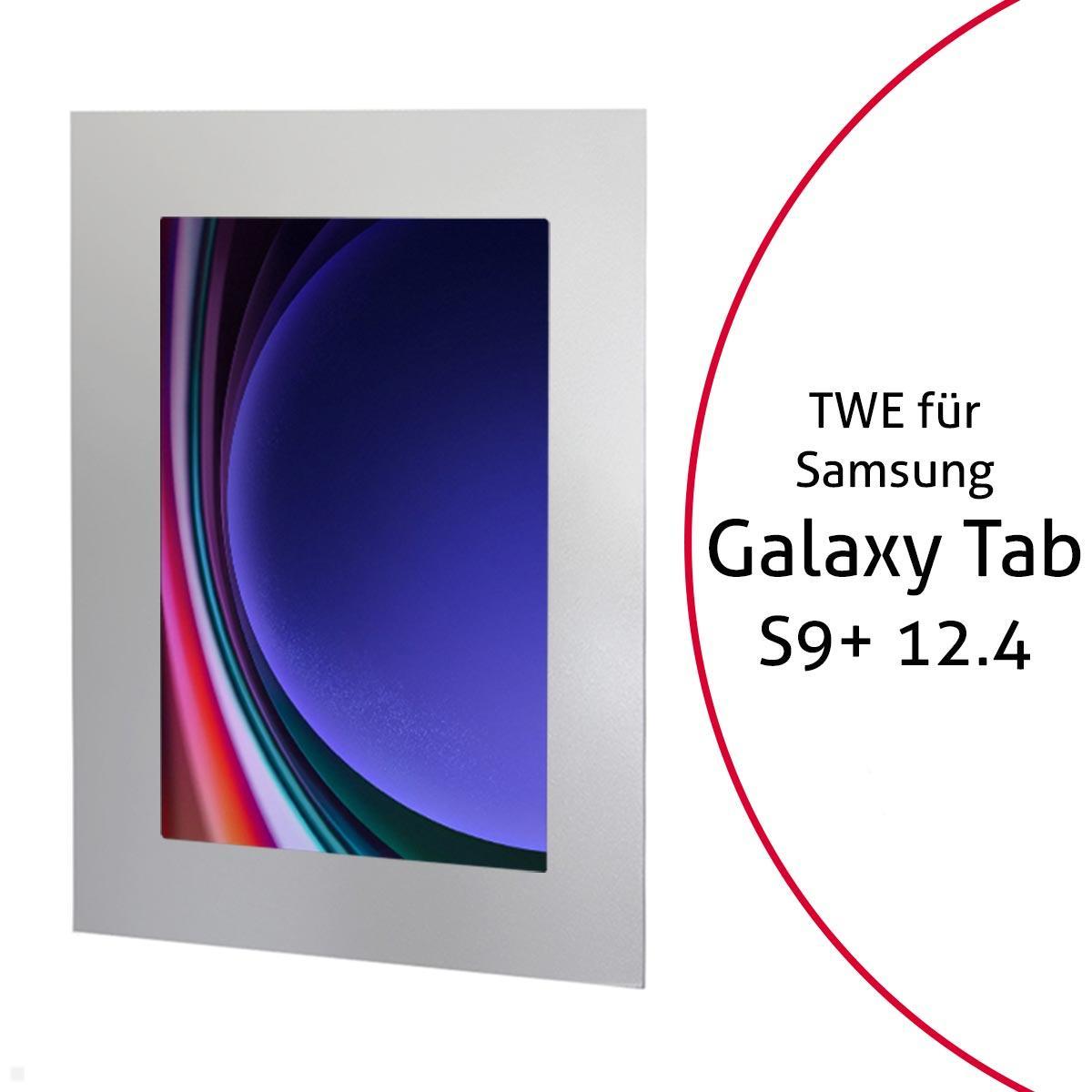 TabLines TWE111S Tablet Wandeinbau für Samsung Tab S9+ 12.4, silber