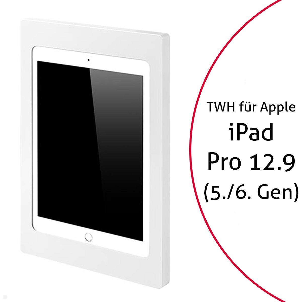 TabLines TWH041W Tablet Wandhalterung für Apple iPad Pro 12.9 Zoll, weiß