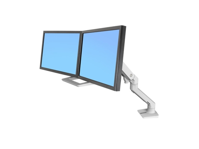 Ergotron HX Arm Dual Monitor Tischhalterung (45-476-216) Beispiel mit Displays