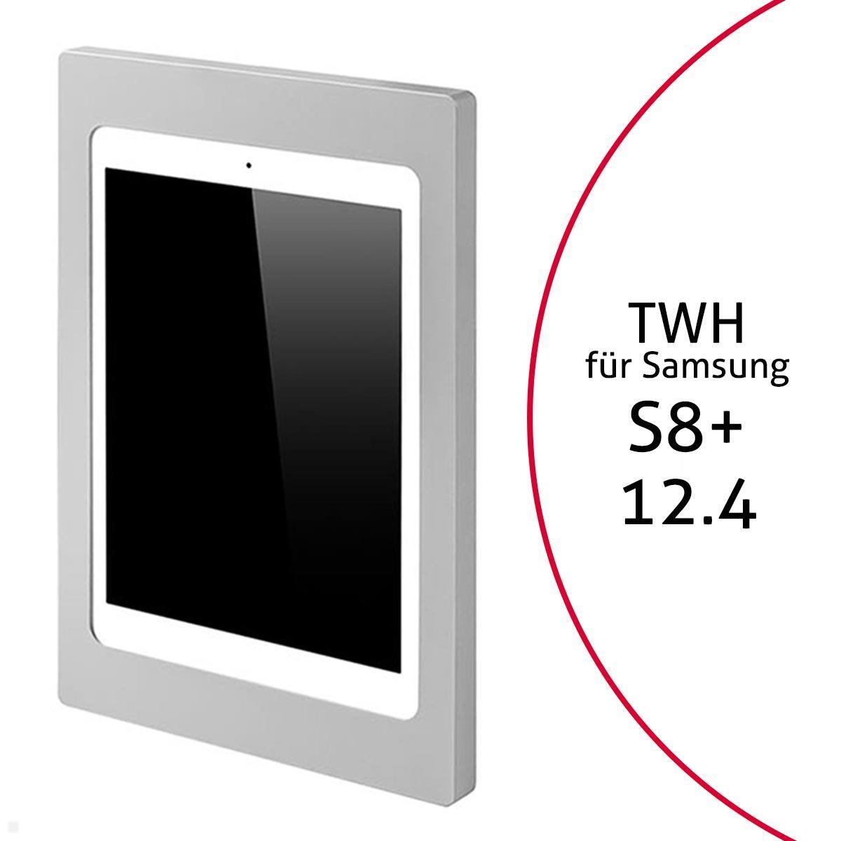 TabLines TWH040S Tablet Wandhalterung für Samsung Tab S8+ 12.4, silber