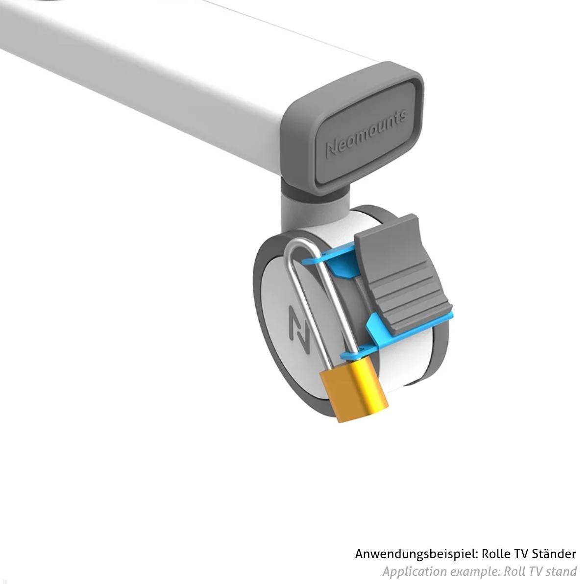 Neomounts ABL-875 Zubehör diebstahlsichere Rollen Bremssperre für TV Ständer mit Vorhängeschloss