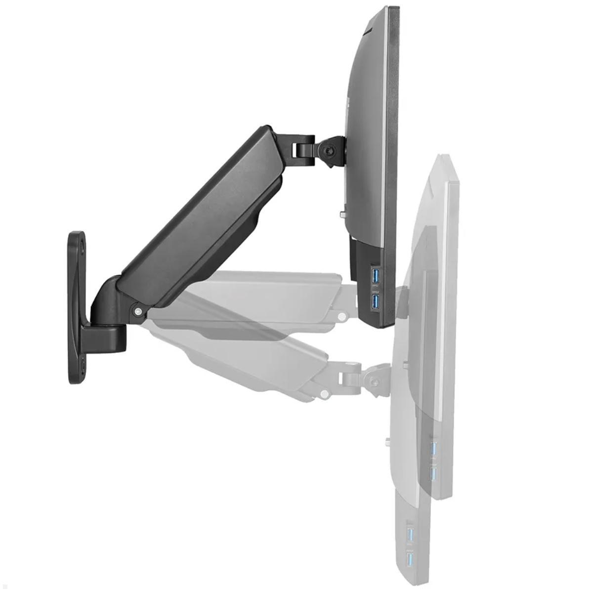 Neomounts WL70-440BL11 schwenkbare Monitor Wandhalterung 17-32 Zoll, höhenverstellbar